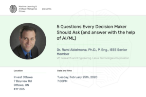 ML/AI Ottawa Meetup banner